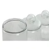 Набор из 3 банок Home ESPRIT Прозрачный Силикон Стеклянный 1,4 L 3 Предметы