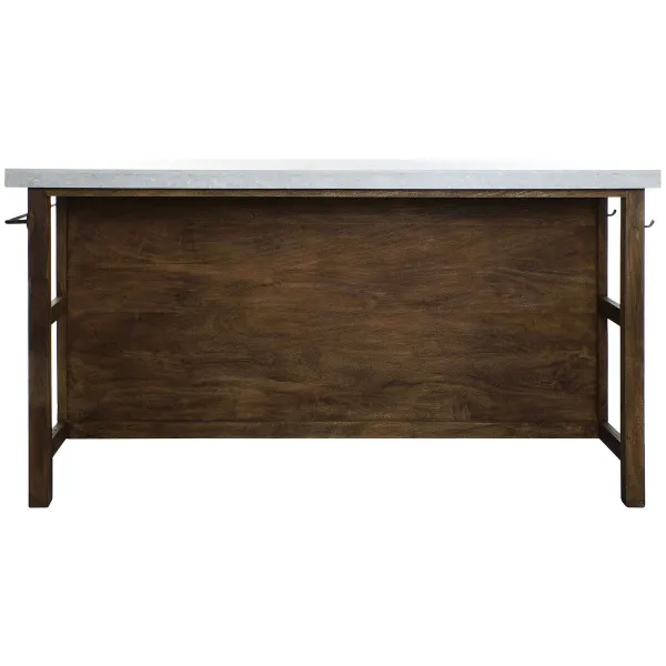 кухонный шкаф Home ESPRIT Белый Коричневый 168 x 76 x 92 cm