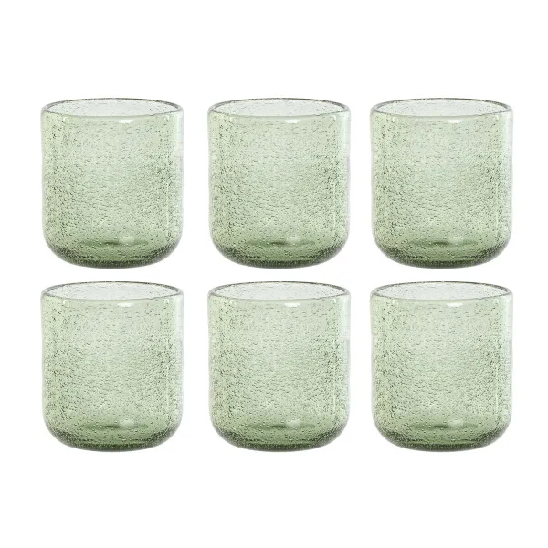 Glāžu komplekts Home ESPRIT Zaļš Stikls 320 ml (6 gb.)