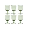 Набор рюмок Home ESPRIT Зеленый Стеклянный 300 ml 8 x 8 x 14 cm (6 штук)
