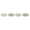 Plokštelių rinkinys Home ESPRIT Ruda Rusvai gelsva Porcelianas 19 x 19 x 2 cm