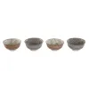 Kulhosetti Home ESPRIT Ruskea Beige Posliini Gėlės Shabby Chic 11,5 x 11,5 x 6 cm