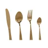 Cutlery Home ESPRIT Golden Stainless steel 2 x 0,4 x 22,5 cm 16 Pieces