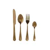 Столовые приборы Home ESPRIT Позолоченный Нержавеющая сталь 2 x 0,4 x 24 cm 16 Предметы