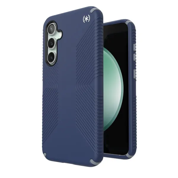 Speck Presidio2 Grip - Samsung Galaxy S23 FE Case (Coastal Blue/Black/White)
