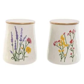 Tin Home ESPRIT Multicolour Flowers Shabby Chic (2 Units)