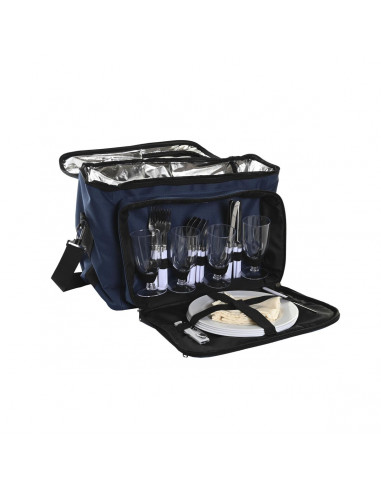 Picnic set DKD Home Decor 43 x 23 x 29 cm Navy Blue