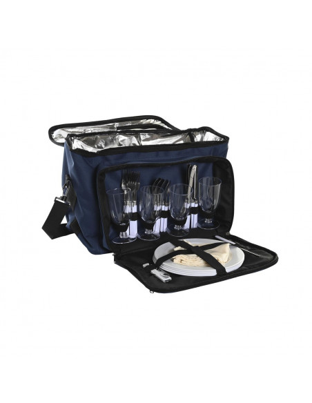 Picnic set DKD Home Decor 43 x 23 x 29 cm Navy Blue