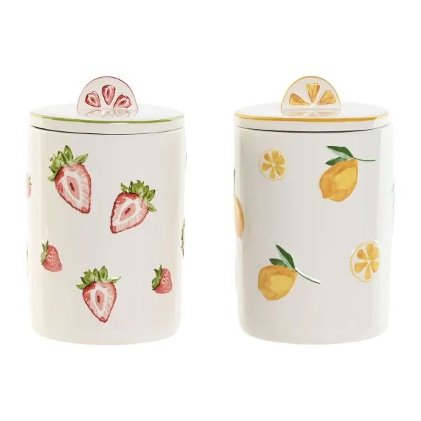 лодка Home ESPRIT Жёлтый Красный Зеленый современный фрукты (2 штук)