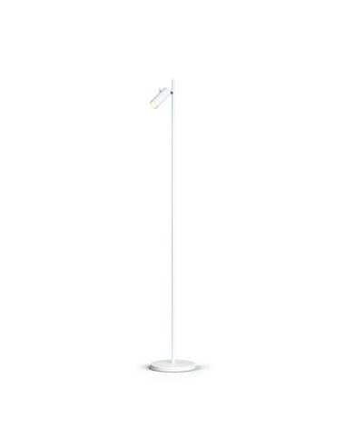 Cato Slim floor lamp flat white single GU10 mini