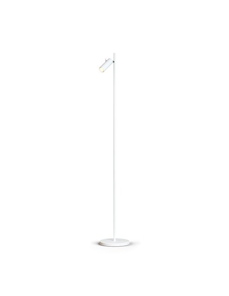 Cato Slim floor lamp flat white single GU10 mini