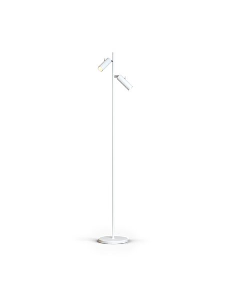 Cato Slim floor lamp flat white double GU10 mini