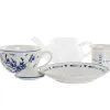 Tējkanna Home ESPRIT Zils Balts Stikls Porcelāns