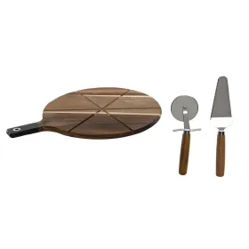 Pjaustymo lentelė Home ESPRIT Natūralus 30 x 40 x 1,5 cm (3 Dalys)