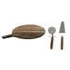 Pjaustymo lentelė Home ESPRIT Natūralus 30 x 40 x 1,5 cm (3 Dalys)