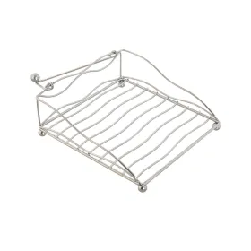 Servetėlės laikiklis Home ESPRIT Sidabras Metalinis 19 x 19 x 7 cm