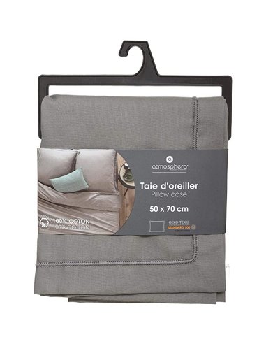 Pillowcase Atmosphera Grey (70 x 50 cm)