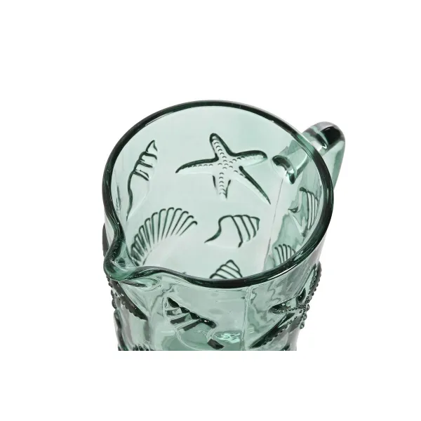 Кружка Home ESPRIT бирюзовый Стеклянный 1,1 ml