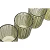 Набор стаканов Home ESPRIT Зеленый Стеклянный С облегчением 420 ml (6 штук)