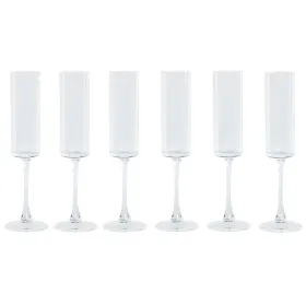 Samppanjalasi Home ESPRIT Läpinäkyvä Kristalli 160 ml (6 osaa)