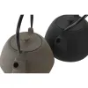 Teapot Home ESPRIT Black Beige Stainless steel Iron 1,2 L (2 Units)