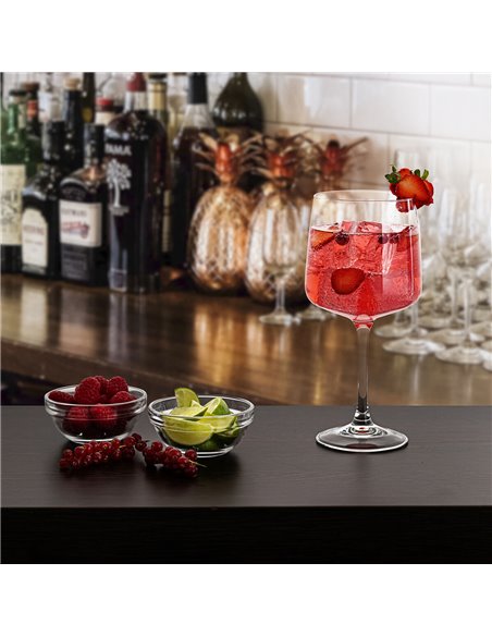 Set of Gin and Tonic cups Ginger Transparent Glass 660 ml