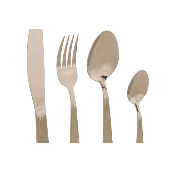 Galda piederumi Home ESPRIT Sudrabains Nerūsējošais tērauds 15 x 7 x 24 cm 16 Daudzums