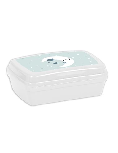 Sandwich Box Safta Luna Plastic Grey (17 x 6 x 14 cm)