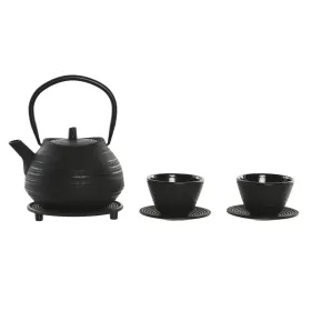 Teekannu Home ESPRIT Musta Ruostumaton teräs Rauta 800 ml