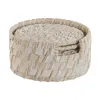 Костер Home ESPRIT Белый Натуральный Бамбук ротанг 12 x 12 x 6 cm