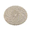 Костер Home ESPRIT Белый Натуральный Бамбук ротанг 12 x 12 x 6 cm