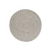 Tabletti Home ESPRIT Valkoinen Luonnollinen Bambu Rottinki 34 x 34 x 1,5 cm