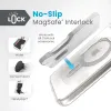 Speck Presidio Perfect-Clear ClickLock & Magsafe - iPhone 15 Plus / iPhone 14 Plus Case (Clear / Chrome Finish / Serene Silver)