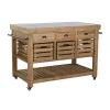 Virtuvės baldai Home ESPRIT Juoda Natūralus 142 x 75 x 96 cm