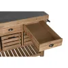 кухонный шкаф Home ESPRIT Чёрный Натуральный 142 x 75 x 96 cm