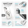Speck Presidio Perfect-Clear ClickLock & Magsafe - iPhone 15 Plus / iPhone 14 Plus Case (Clear / Chrome Finish / Serene Silver)