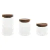 Набор из 3 банок Home ESPRIT Прозрачный Натуральный 550 ml 750 ml 3 Предметы