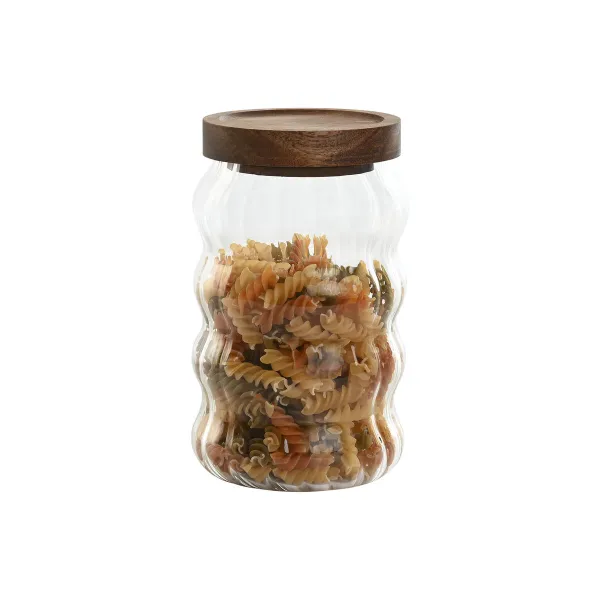 Набор из 3 банок Home ESPRIT Прозрачный Натуральный 550 ml 750 ml 3 Предметы