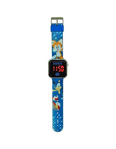 Digital clock Sonic Children's LED Screen Blue Ø 3,5 cm