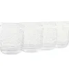 Набор стаканов Home ESPRIT Прозрачный Стеклянный С облегчением 360 ml (6 штук)