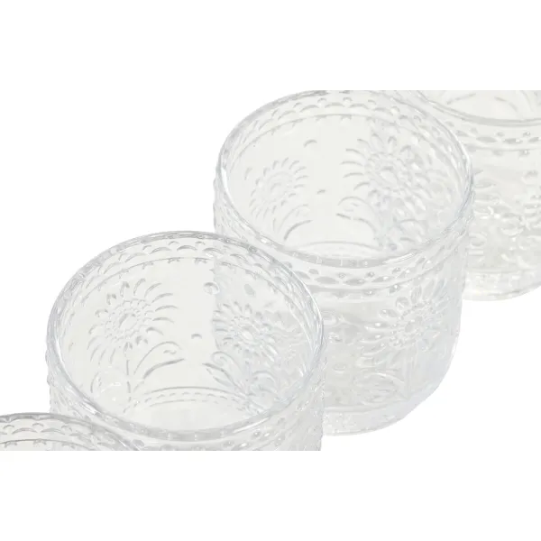 Набор стаканов Home ESPRIT Прозрачный Стеклянный С облегчением 360 ml (6 штук)