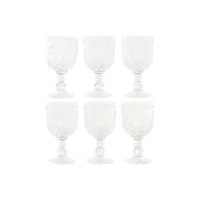 Setti laseja Home ESPRIT Läpinäkyvä Kristalli 270 ml (6 osaa)