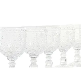Setti laseja Home ESPRIT Läpinäkyvä Kristalli 270 ml (6 osaa)