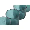 Lasisetti Home ESPRIT Turkoosi Kristalli 320 ml (6 osaa)