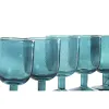 Набор рюмок Home ESPRIT бирюзовый Стеклянный 300 ml (6 штук)