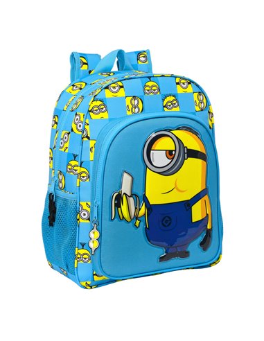 School Bag Minions Minionstatic Blue (32 x 38 x 12 cm)