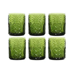 Lasisetti Home ESPRIT Vihreä Kristalli Lievennyksellä 300 ml (6 osaa)