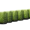 Набор стаканов Home ESPRIT Зеленый Стеклянный С облегчением 300 ml (6 штук)