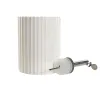 Menāža Home ESPRIT Balts Sudrabains Nerūsējošais tērauds Porcelāns Urbāns 350 ml 7 x 7 x 22 cm