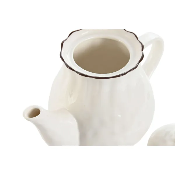 Чайник Home ESPRIT Белый Коричневый Фарфор 1 L